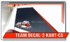 GKG TEAM DECAL 2 KART CHAMP_SWOOP 8" X 12" SET